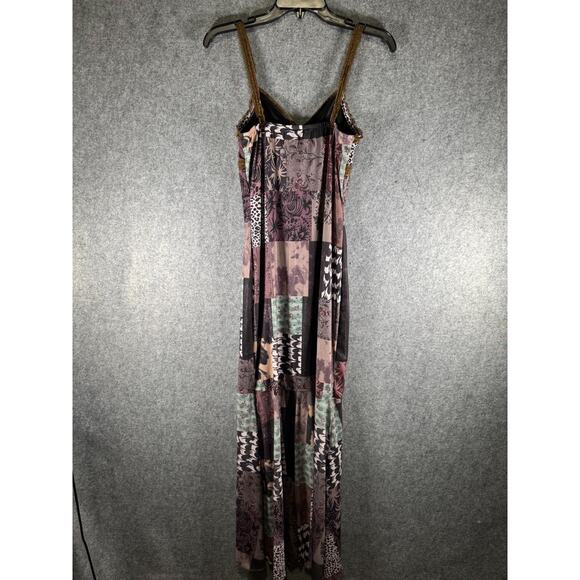 Y2K Babydoll Dress Women Small Patchwork‎ Lace Maxi Boho Whimsigoth Grunge - Picture 6 of 7